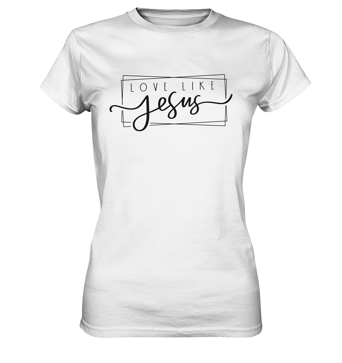 Love Like Jesus - Ladies Premium Shirt - GfoitMa - White / XS
