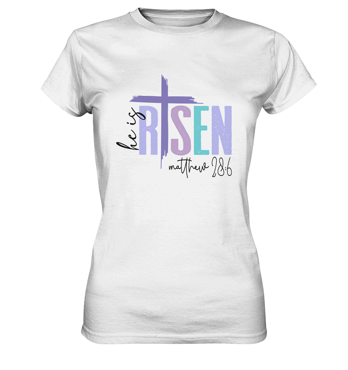 He Is Risen – Die Hoffnung lebt! - Ladies Premium Shirt - GfoitMa - White / XS