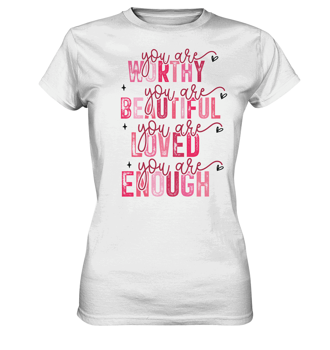 Du bist wertvoll – Eine Erinnerung an die Wahrheit - Ladies Premium Shirt - GfoitMa - White / XS