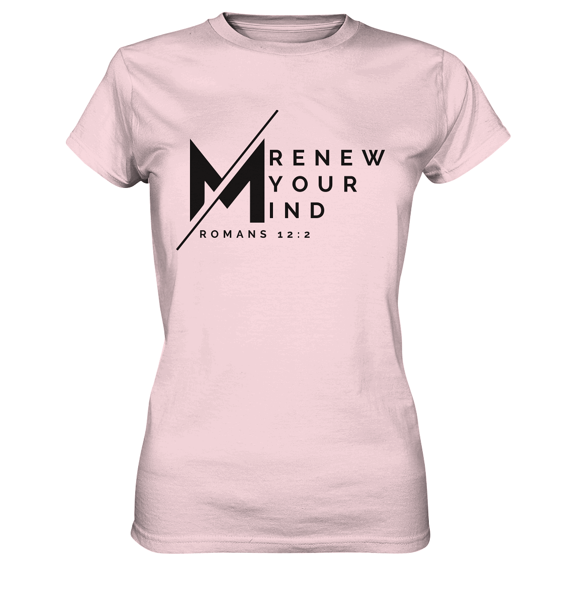 Erneuere deine Gedanken - Römer 12:2 - Ladies Premium Shirt - GfoitMa - Orchid Pink / XS