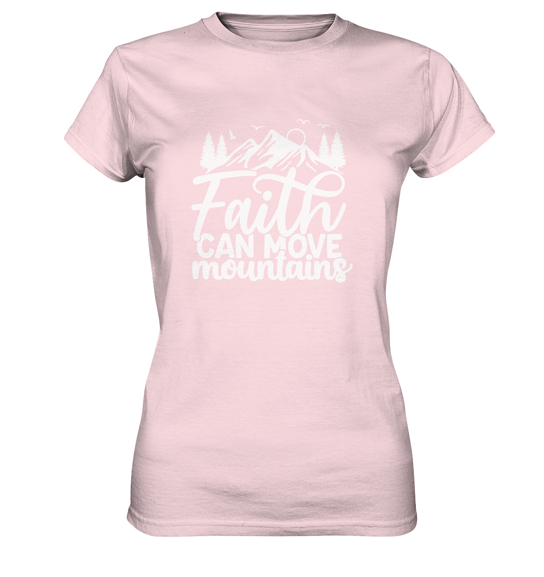 Glaube, der Berge versetzen kann - Matthäus 17:20 - Ladies Premium Shirt - GfoitMa - Orchid Pink / XS