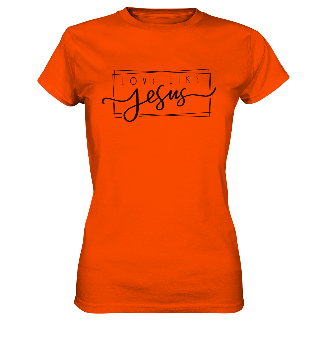 Love Like Jesus - Ladies Premium Shirt - GfoitMa - Orange / XS