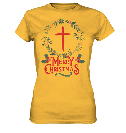 Merry Christmas - Happy Christmas - Ladies Premium Shirt