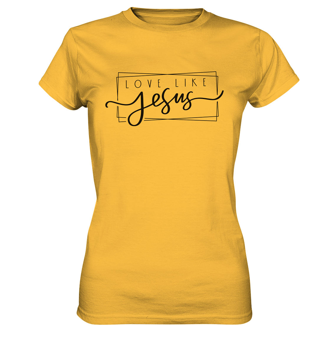Love Like Jesus - Ladies Premium Shirt - GfoitMa - Gold / XS