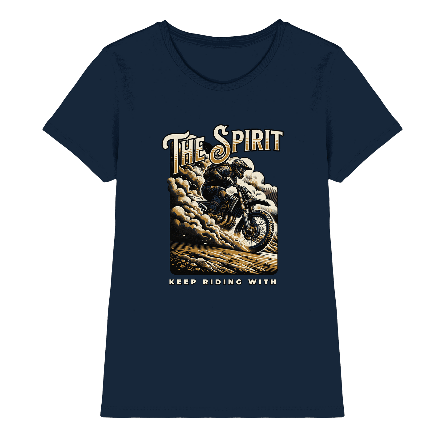 Keep Riding with the Spirit | Christliche Kleidung & Geschenke im Motocross-Design - Ladies Premium Shirt