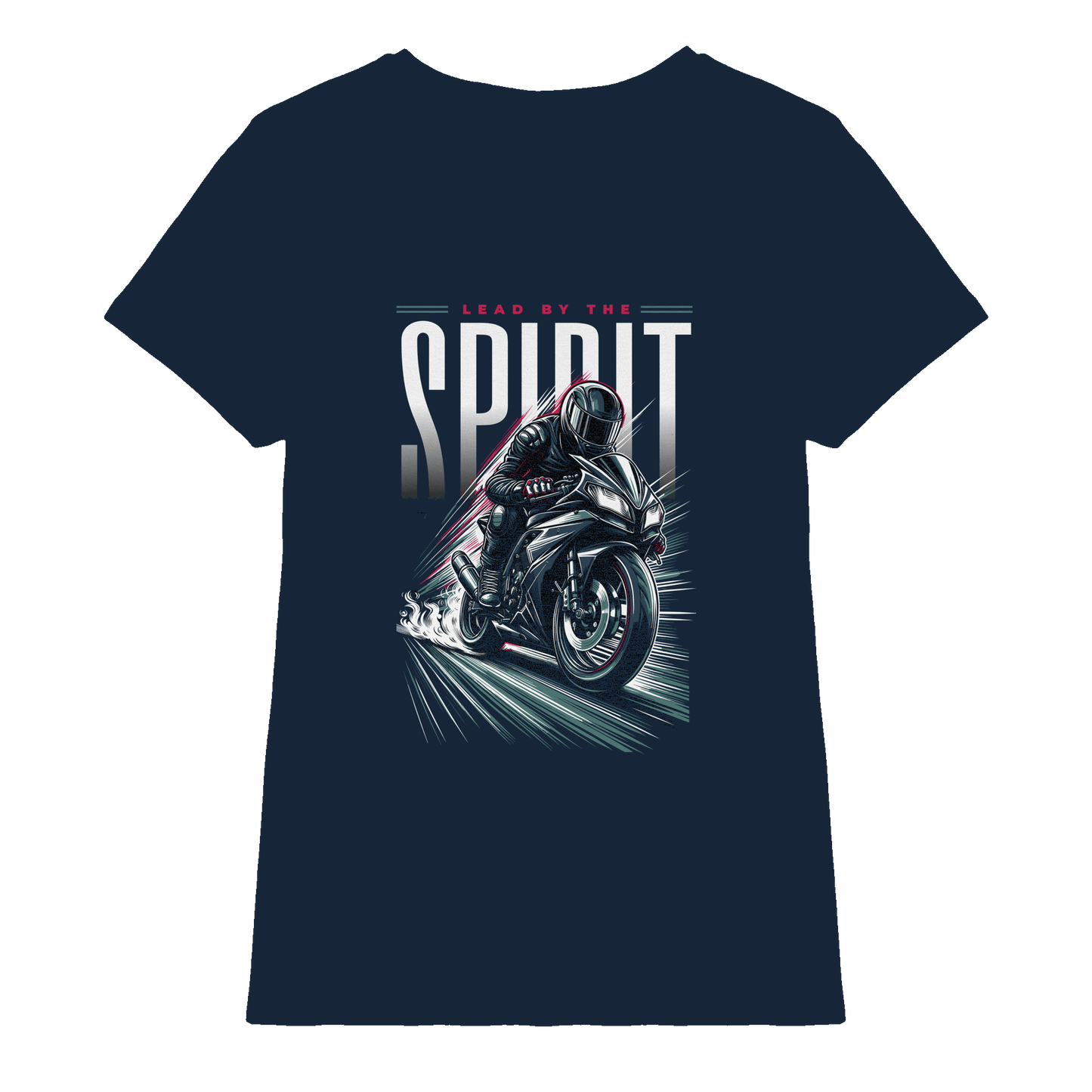 Lead by the Spirit | Christliche Kleidung & Geschenke im Motorrad-Design - Ladies Premium Shirt