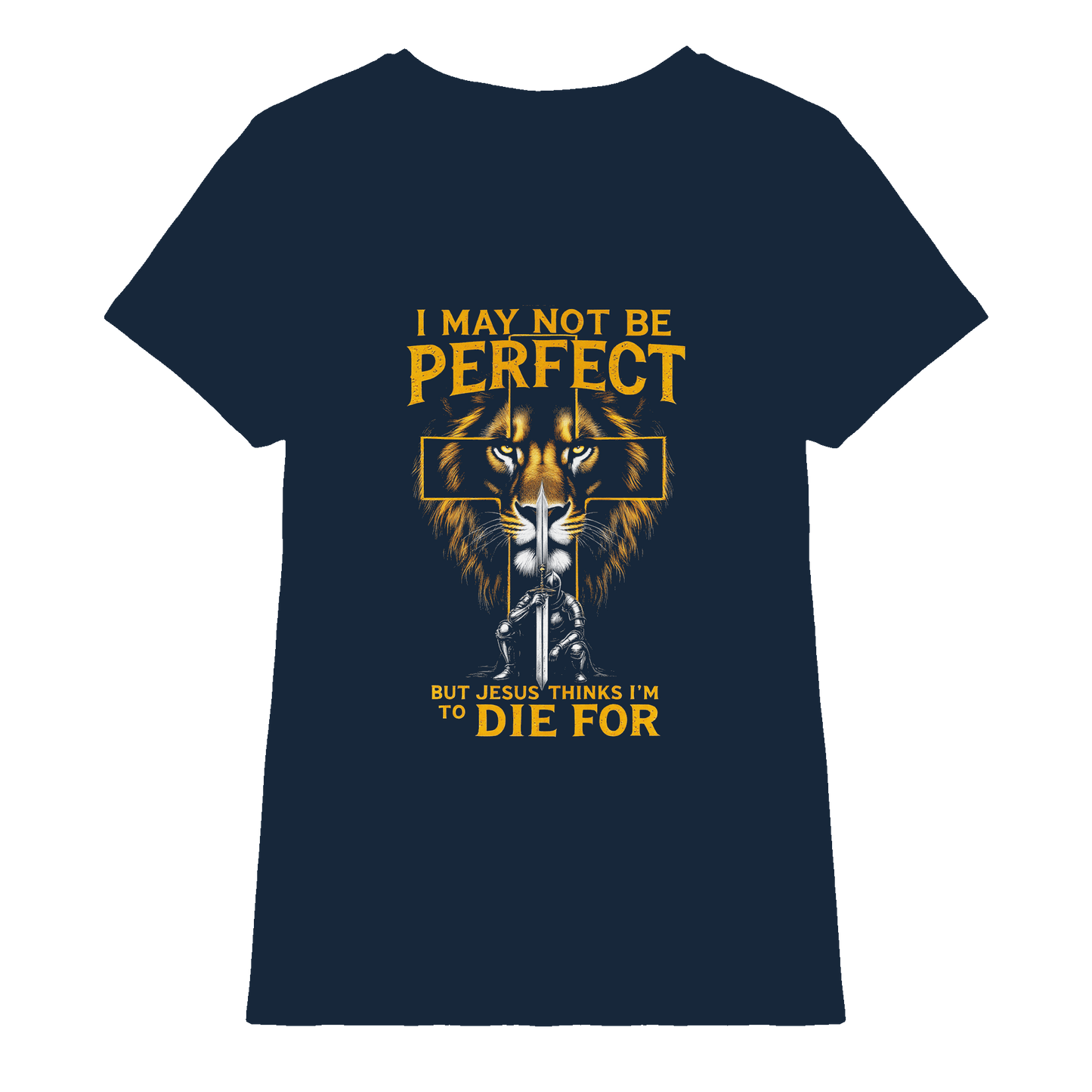 I May Not Be Perfect, But Jesus Thinks I’m to Die For | Christliches Design mit Botschaft der Gnade - Ladies Premium Shirt