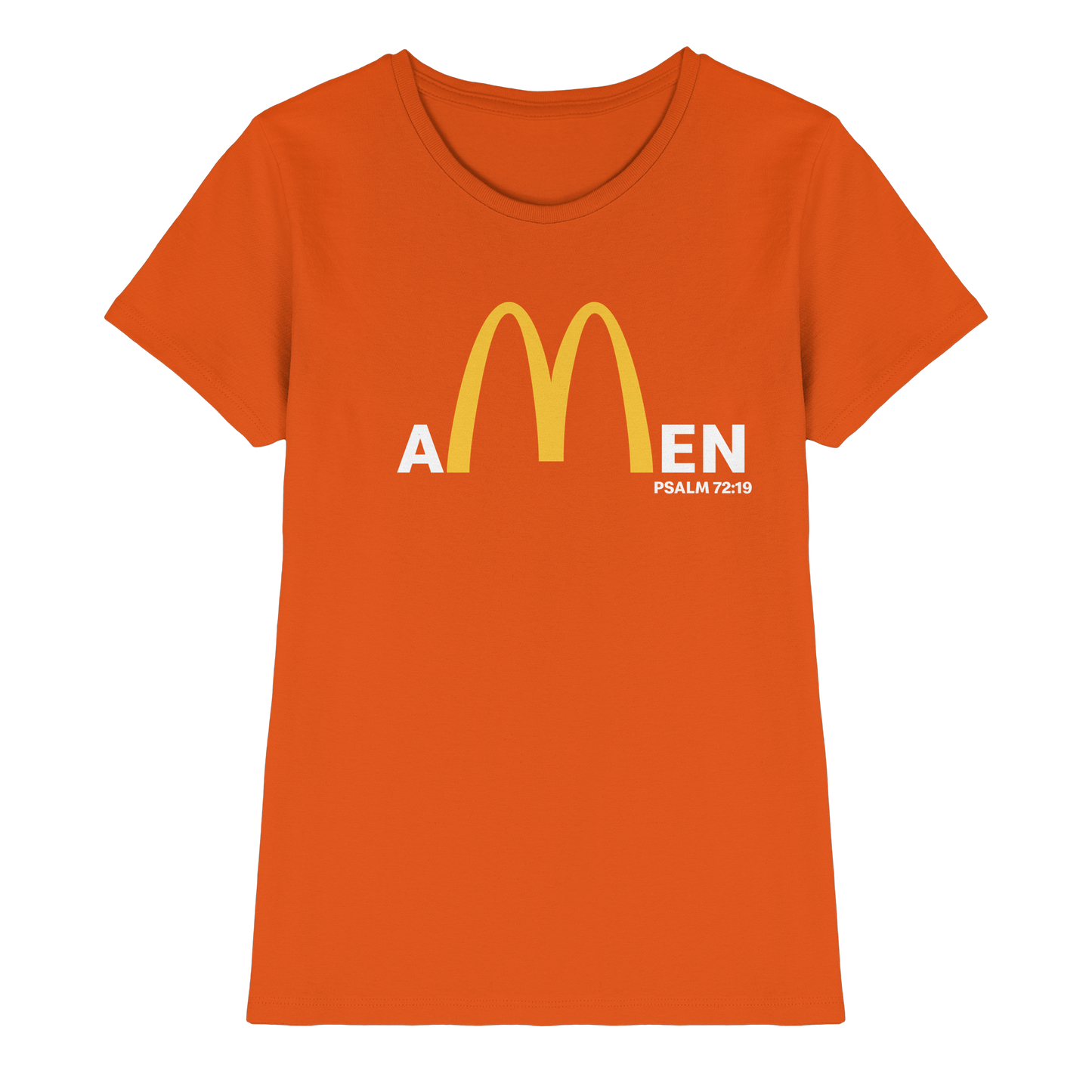 Amen Psalm 72,19 – Christliches Statement Design | Gott sei gepriesen in Ewigkeit - Ladies Premium Shirt