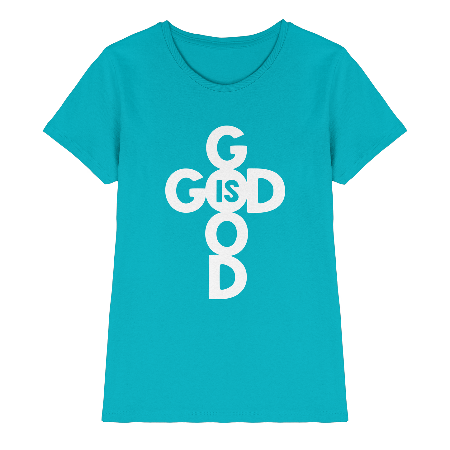 God is Good | Christliche Kleidung & Geschenke im Kreuz-Design - Ladies Premium Shirt