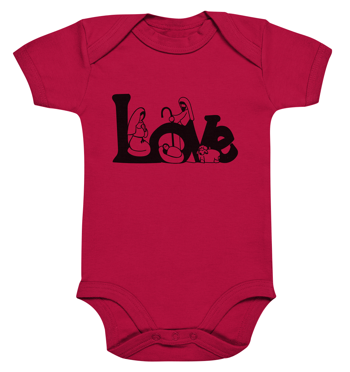 The love we experience at Christmas - Organic Baby Bodysuit