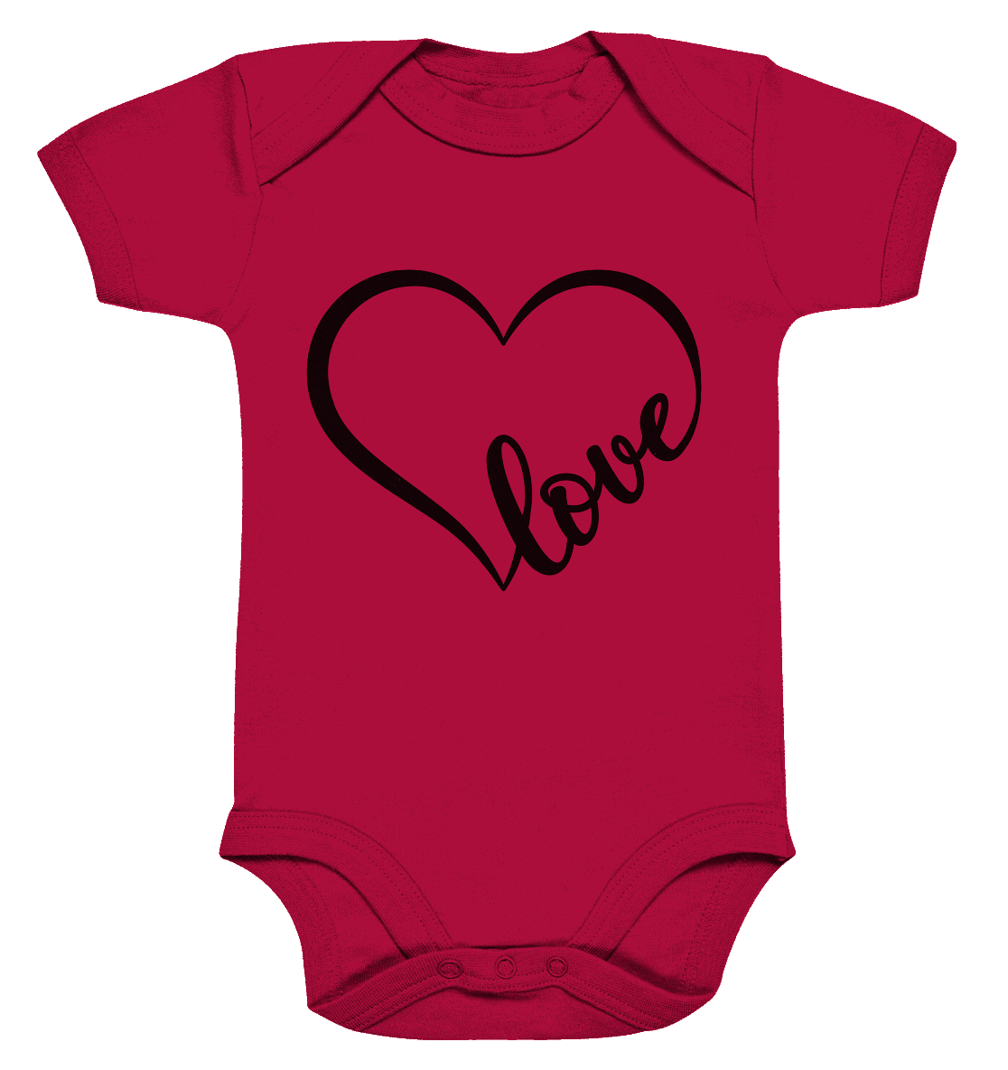 Love in Every Line - Organic Baby Bodysuit