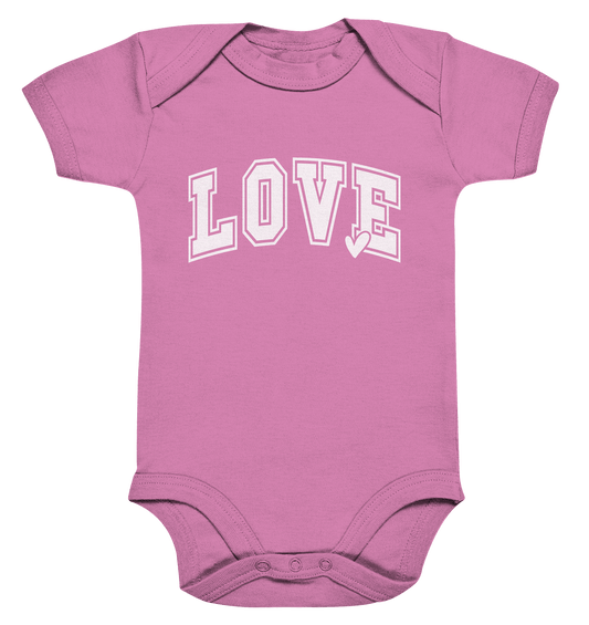 "Love" – das Design, das Herzen spricht! - Organic Baby Bodysuit