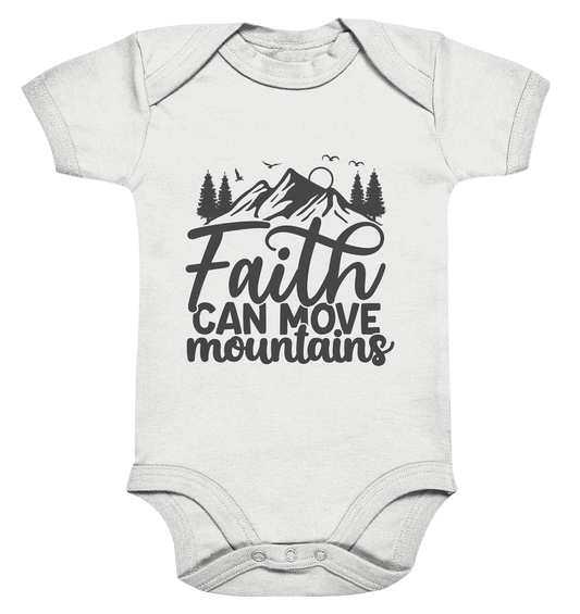 Glaube versetzt Berge - Organic Baby Bodysuit