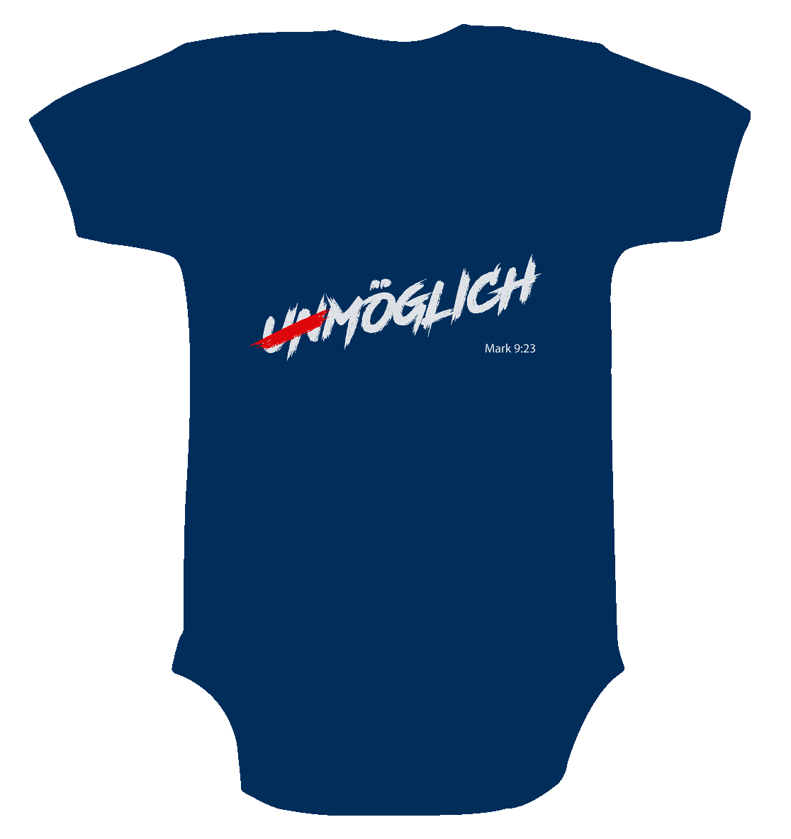 Alles ist möglich - Organic Baby Bodysuite - GfoitMa - Nautical Navy / 0-3M