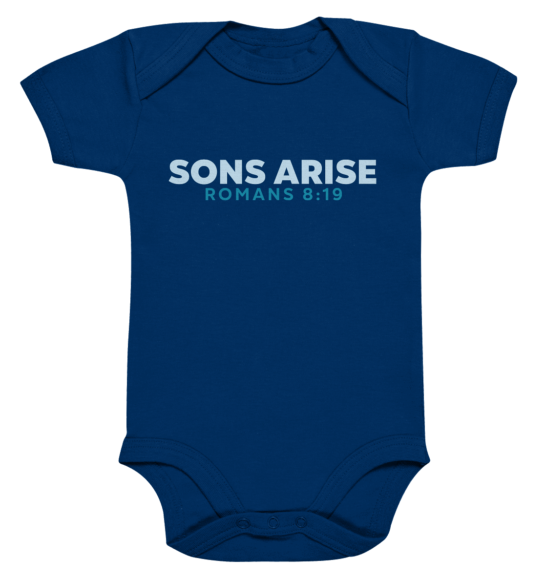 Sons Arise - Söhne Gottes - Organic Baby Bodysuite - GfoitMa - Nautical Navy / 0-3M