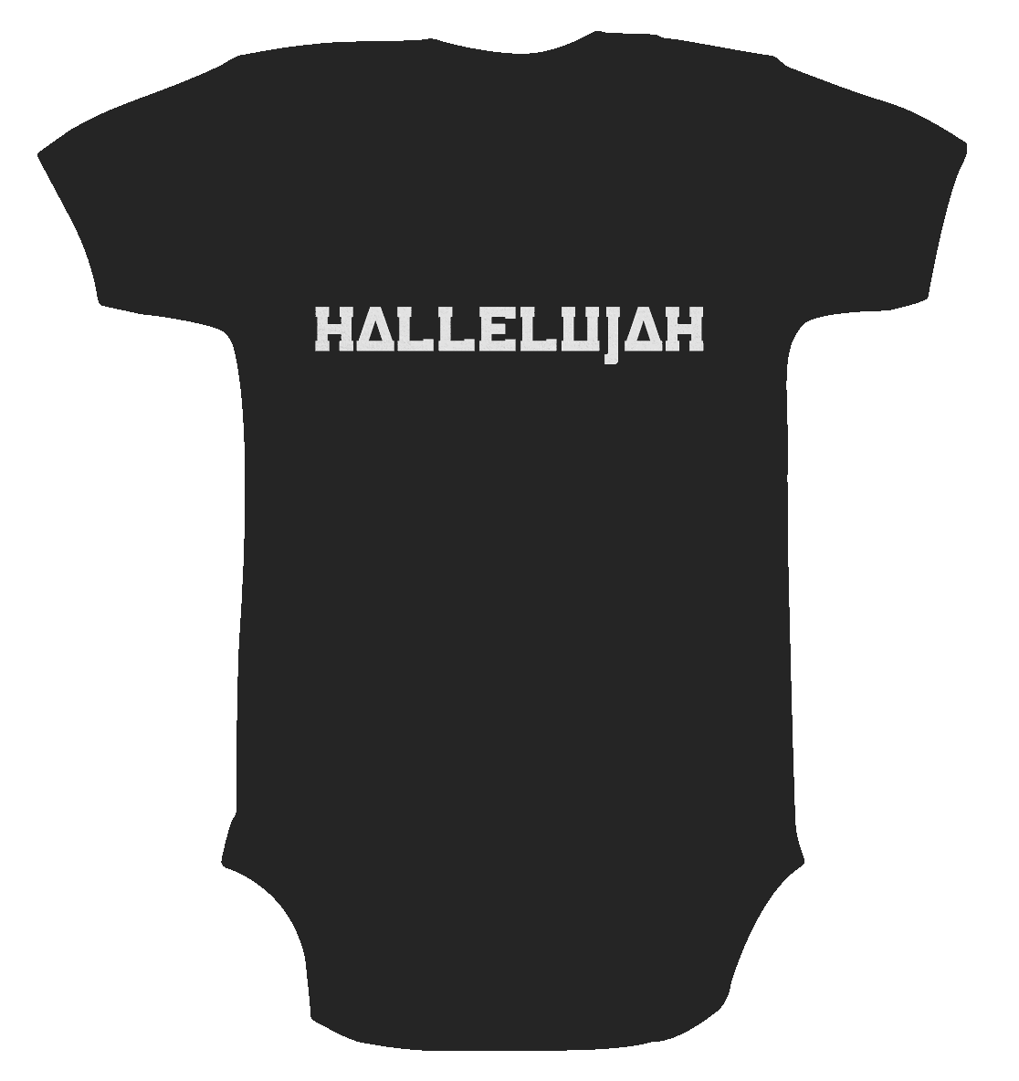 Hallelujah - Organic Baby Bodysuite - GfoitMa - Black / 0-3M