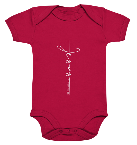 Jesus ist mein Anker - Organic Baby Bodysuite