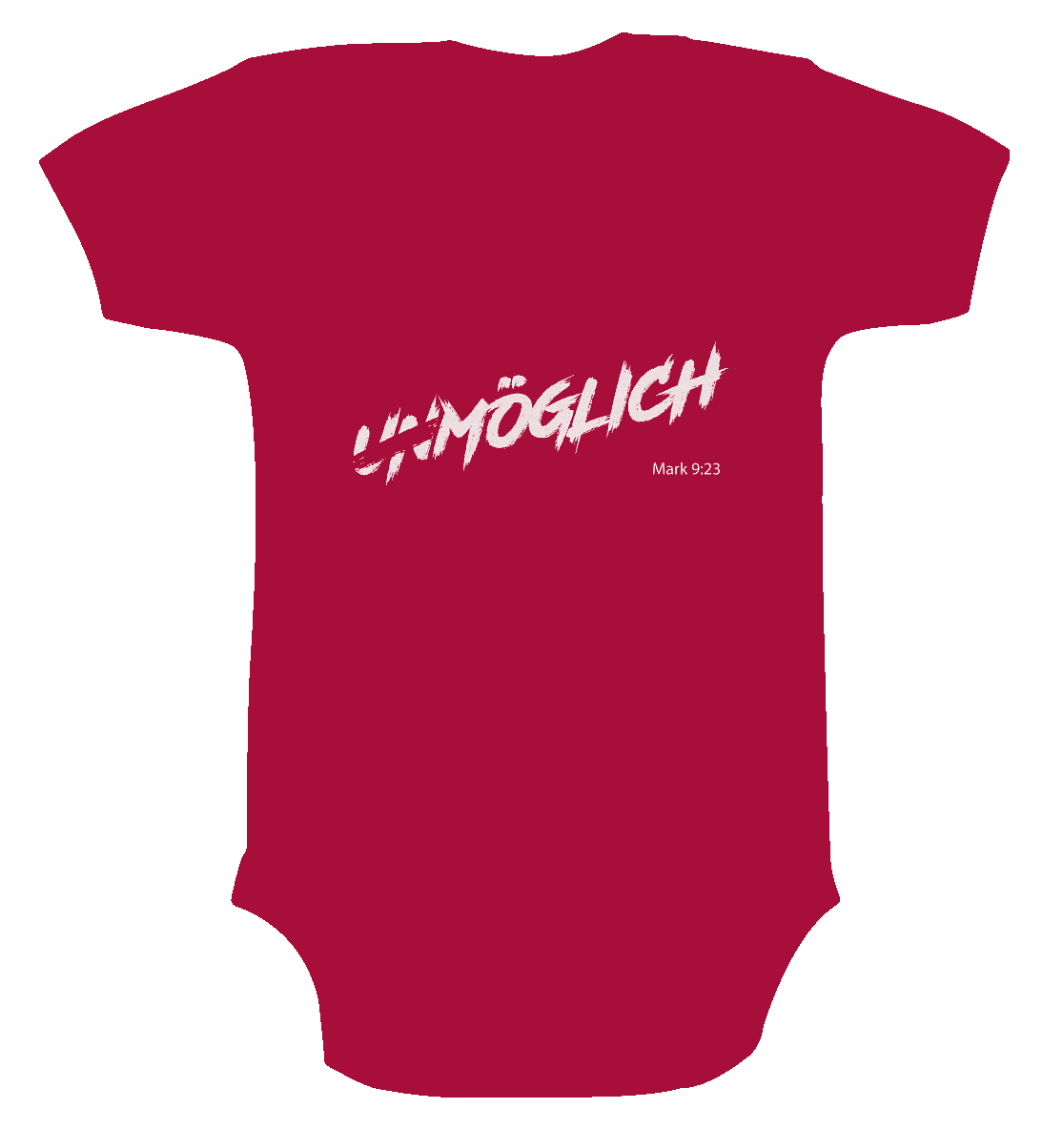 Alles ist möglich - Organic Baby Bodysuite - GfoitMa - Red / 0-3M
