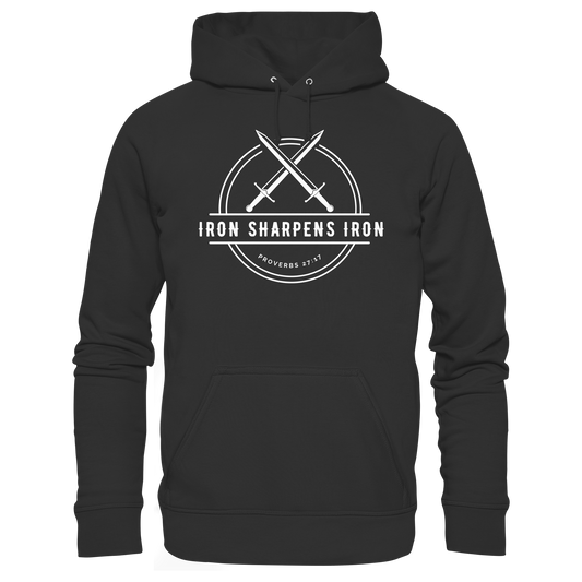 Eisen schärft Eisen - Inspiriert von Sprüche 27:17 - Organic Basic Hoodie - GfoitMa