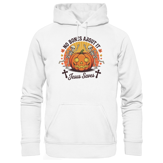 No Bones About It – Jesus Saves | Christliche Kleidung & Geschenke zu Halloween - Organic Basic Hoodie - GfoitMa