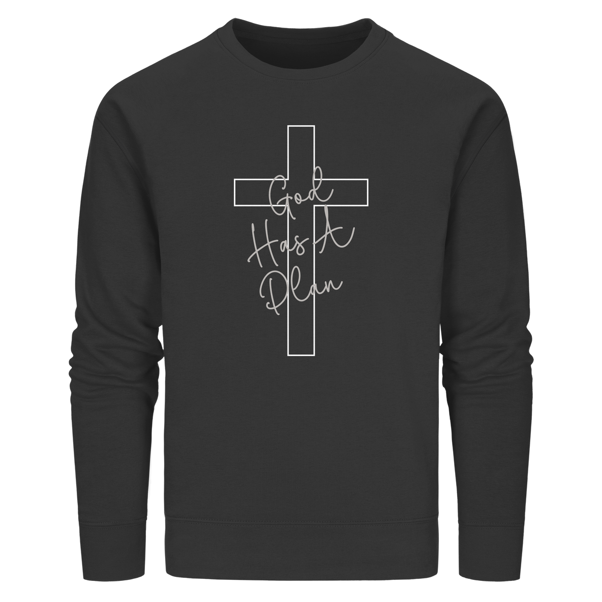 Jeremiah 29:11 – God Has a Plan | Christliches Design - Organic Basic Unisex Sweatshirt - GfoitMa