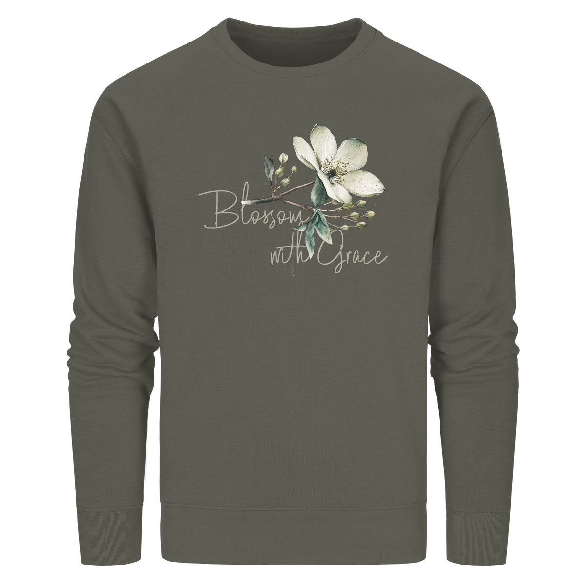 Blossom with Grace - Organic Basic Unisex Sweatshirt
