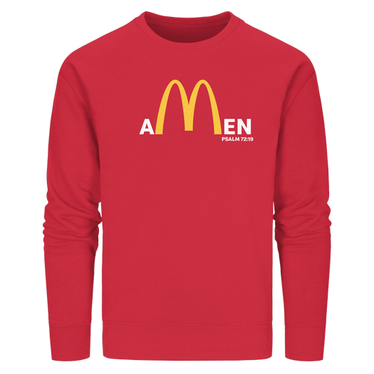 Amen Psalm 72,19 – Christliches Statement Design | Gott sei gepriesen in Ewigkeit - Organic Basic Unisex Sweatshirt