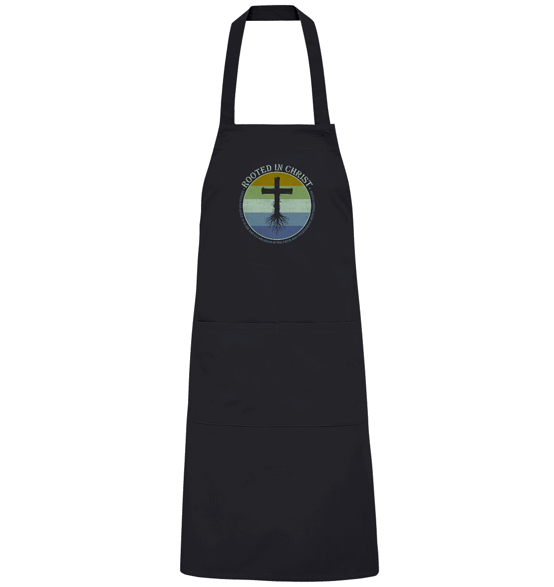Verwurzelt in Christus | Christliche Kleidung - Organic Grillschürze