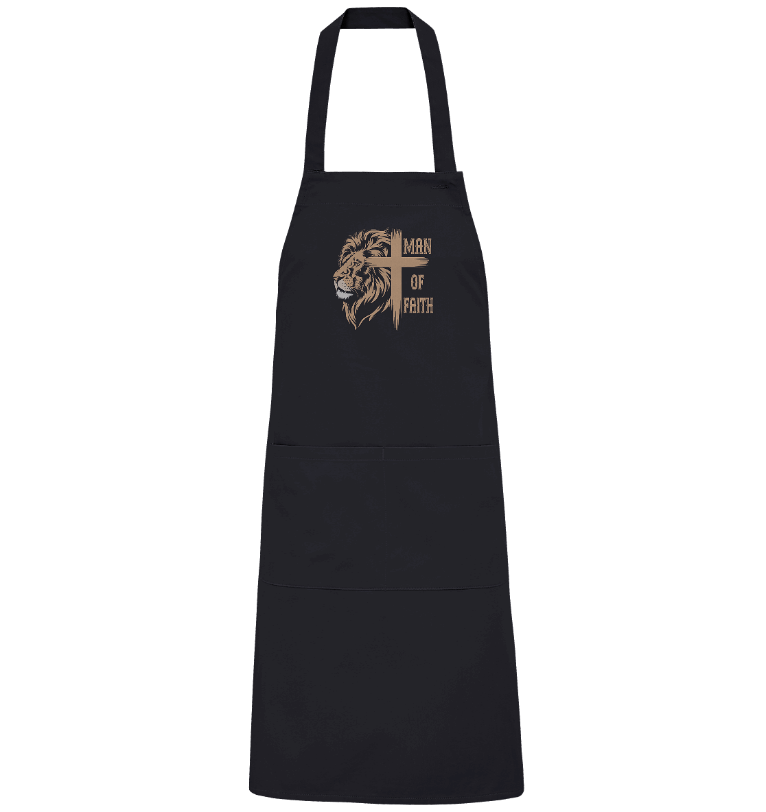 Man of Faith | Christliche Designs - Organic Grillschürze