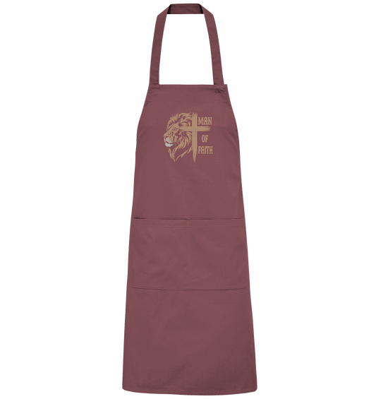 Man of Faith | Christliche Designs - Organic Grillschürze