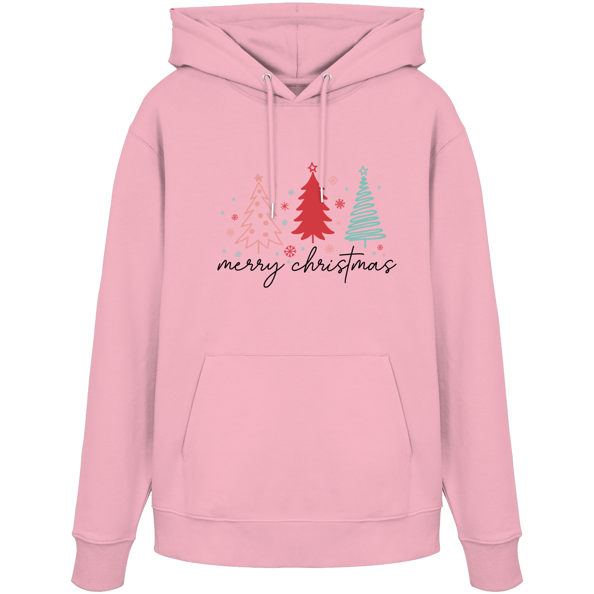 Elegante Weihnachtsgrüße - Organic Hoodie - GfoitMa - Cotton Pink / XS