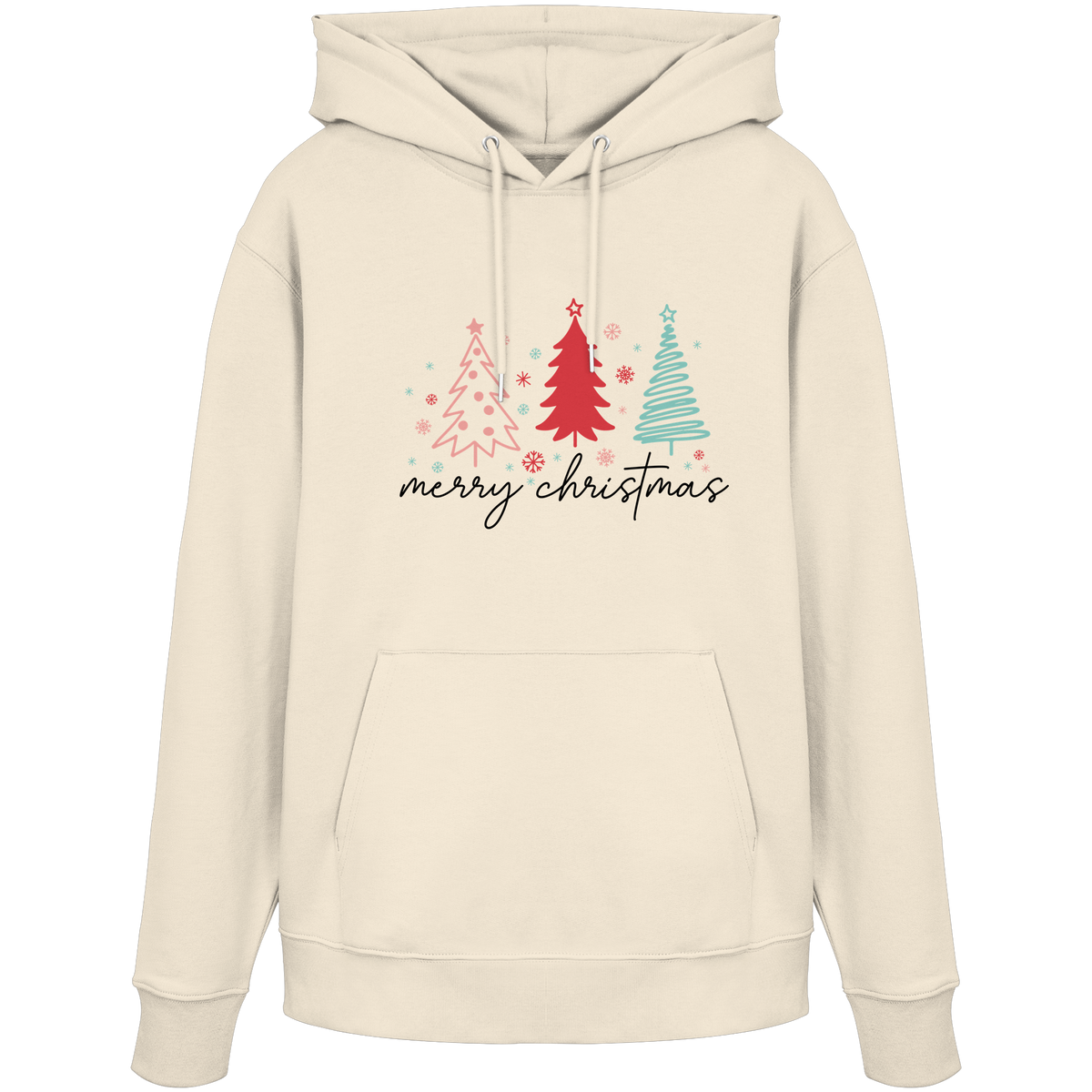 Elegante Weihnachtsgrüße - Organic Hoodie - GfoitMa - Natural Raw / XS