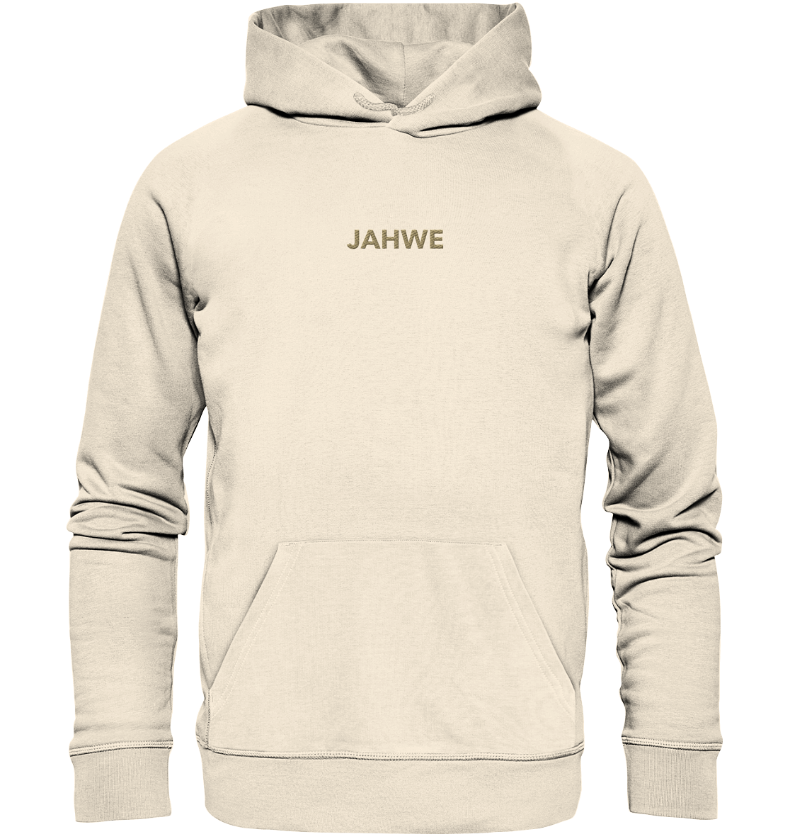 JAHWE – Der Name über allen Namen (Stick) | Christliche Kleidung - Organic Hoodie (Stick)