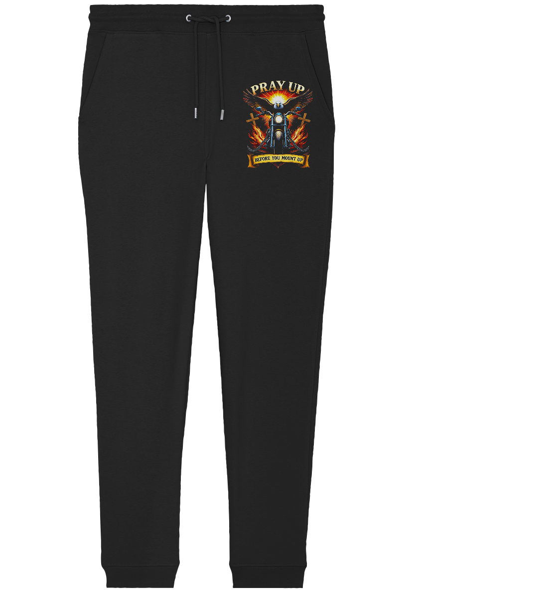 Pray Up Before You Mount Up - Organic Jogger Pants