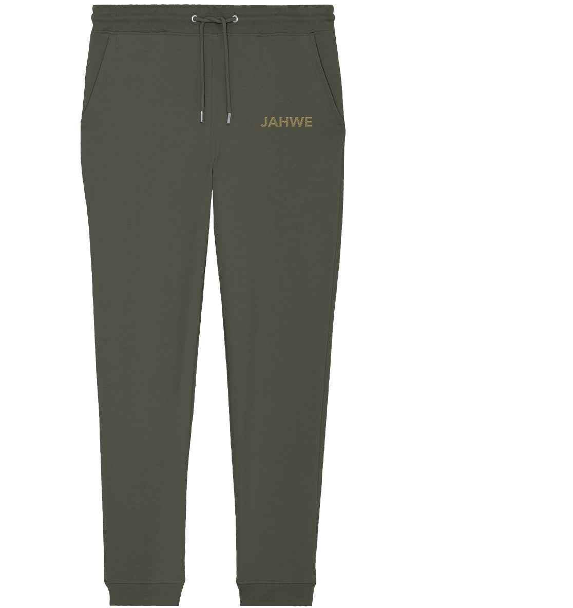 JAHWE – Der Name über allen Namen (Stick) | Christliche Kleidung - Organic Jogger Pants (Stick)
