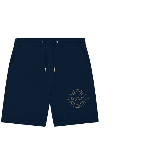 Sei still – und erkenne, dass ich Gott bin - Organic Jogger Shorts