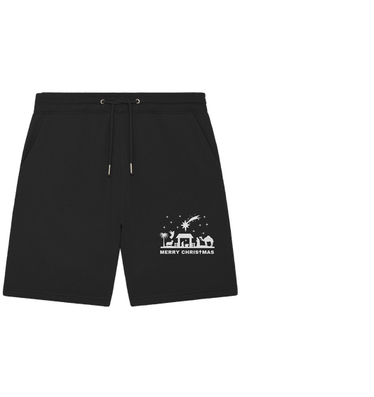 Merry Christmas - Frohe Weihnachten (Nativity Edition) - Organic Jogger Shorts