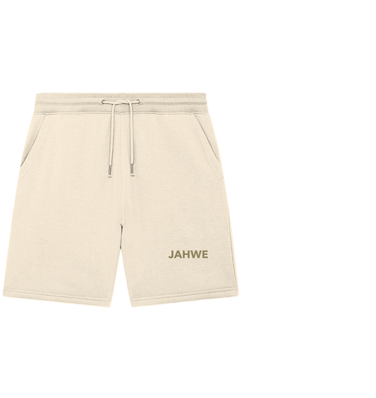 JAHWE – Der Name über allen Namen (Stick) | Christliche Kleidung - Organic Jogger Shorts (Stick)