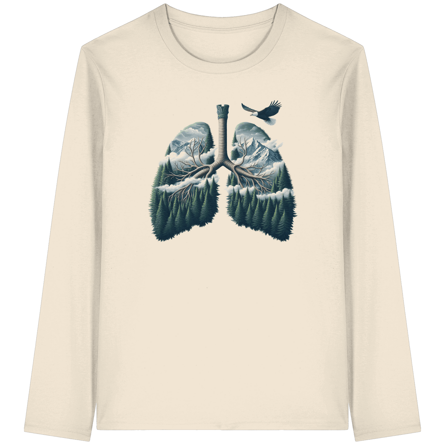 YHWH – Every Breath Speaks His Name | Atem des Lebens | Christliches Design - Organic Longsleeve T-Shirt