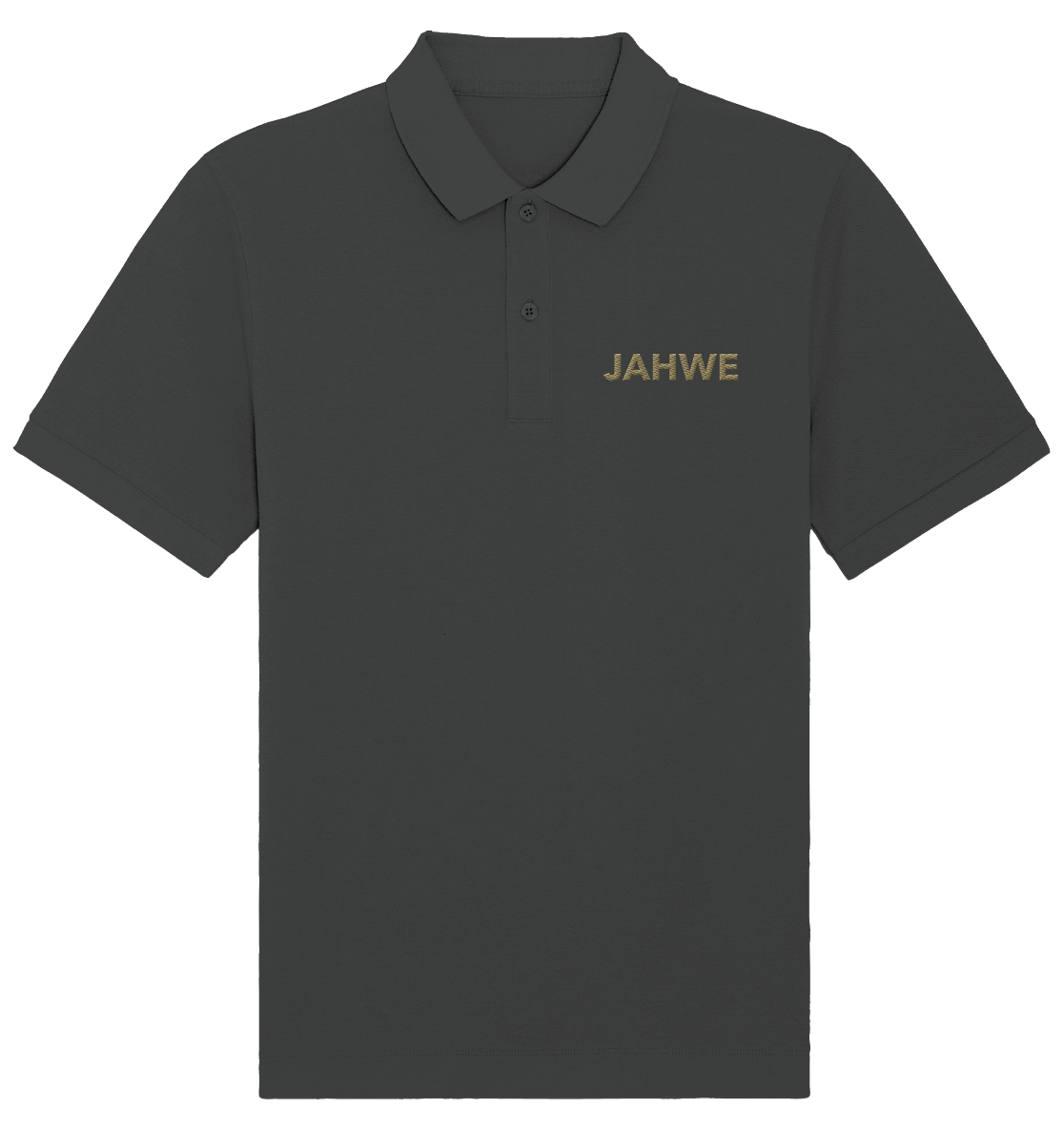 JAHWE – Der Name über allen Namen (Stick) | Christliche Kleidung - Organic Poloshirt (Stick)