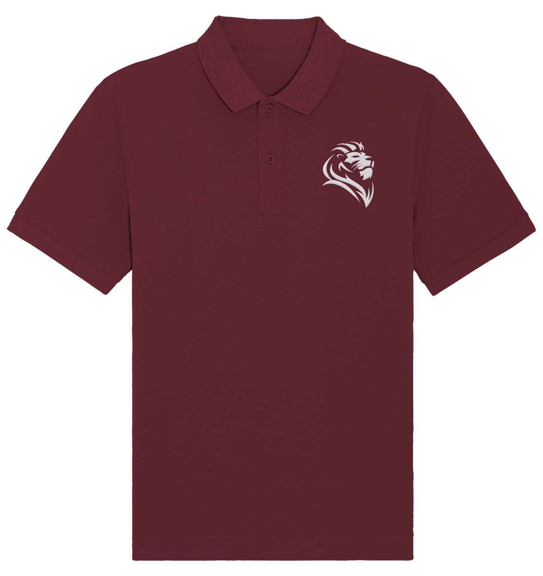 Löwe von Juda (Stick) | Christliche Kleidung - Organic Poloshirt (Stick)