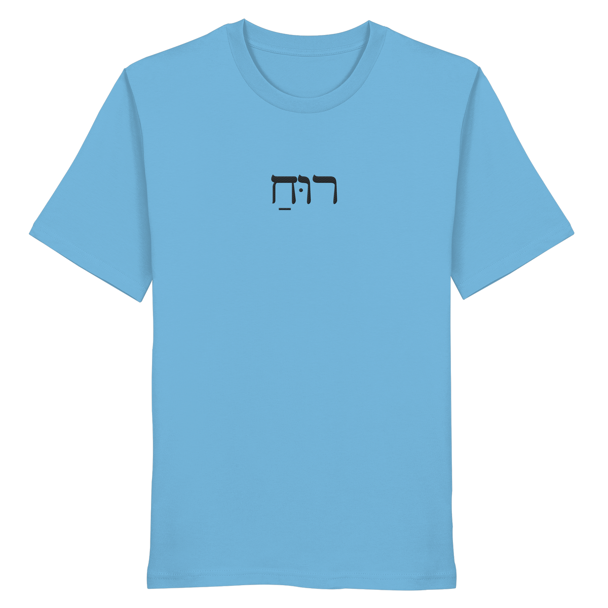 RUACH – Geist, Wind, Atem (Stick) | Christliche Kleidung - Organic Shirt - GfoitMa - Aqua Blue / XS