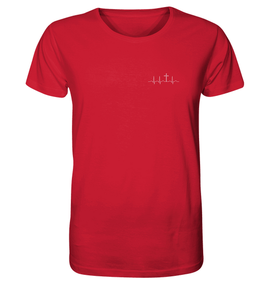 Mein Herz schlägt für Jesus - Organic Shirt (Stick)