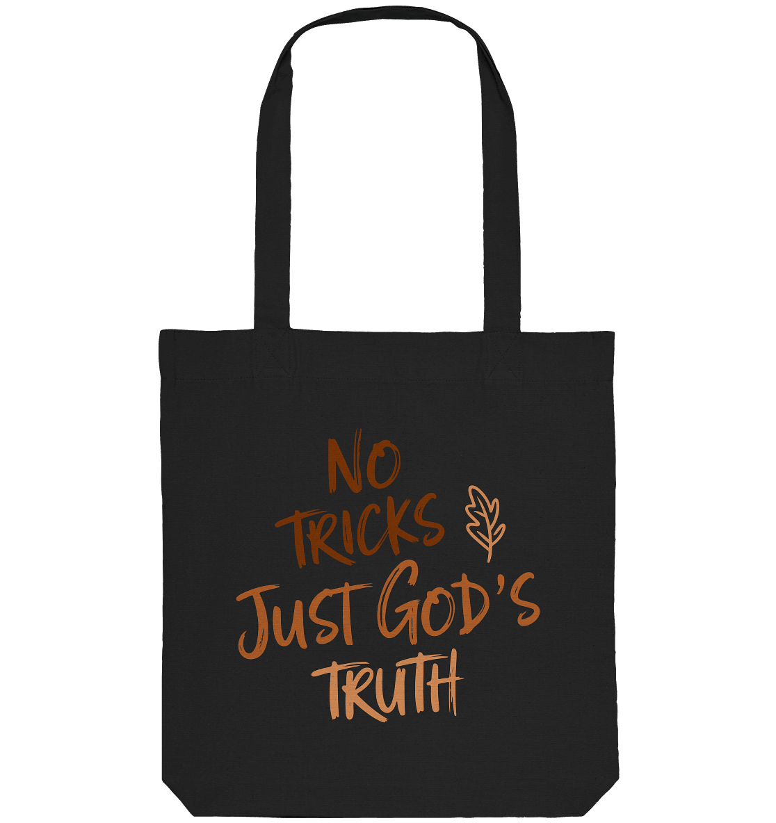 No Tricks – Just God’s Truth | Christliche Kleidung & Geschenke im Retro-Design für Herbst & Halloween - Organic Tote-Bag