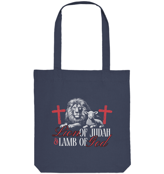 Lion of Judah & Lamb of God – Die zwei Seiten von Jesus - Organic Tote-Bag