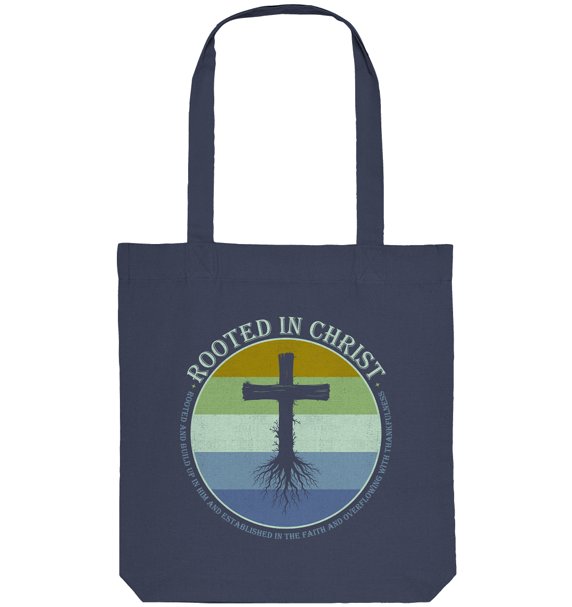 Verwurzelt in Christus | Christliche Kleidung - Organic Tote-Bag