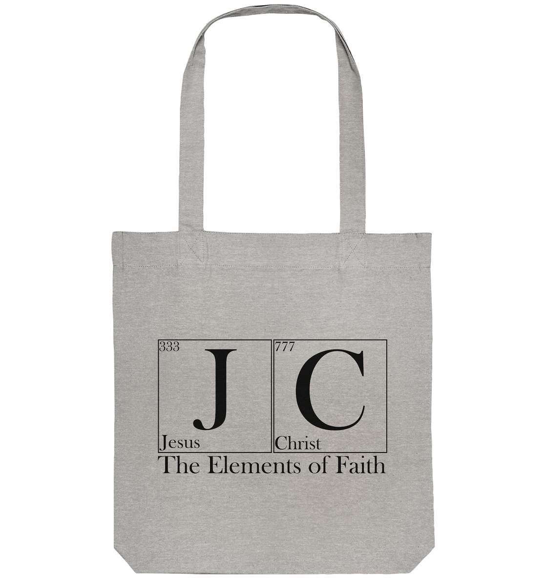 JC – The Elements of Faith - Organic Tote Bag