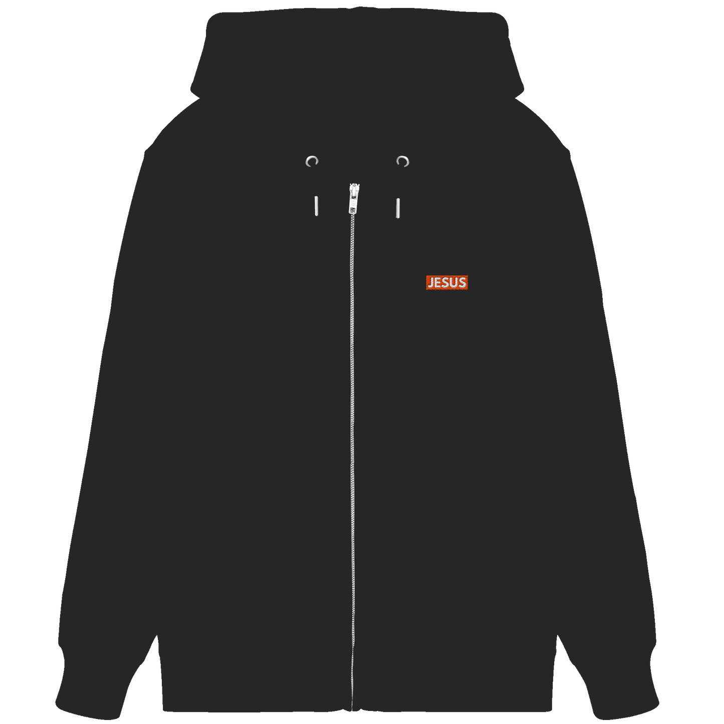Just Jesus – Der Mittelpunkt unseres Glaubens (Stick) - Organic Zipper (Stick) - GfoitMa - Black / XS