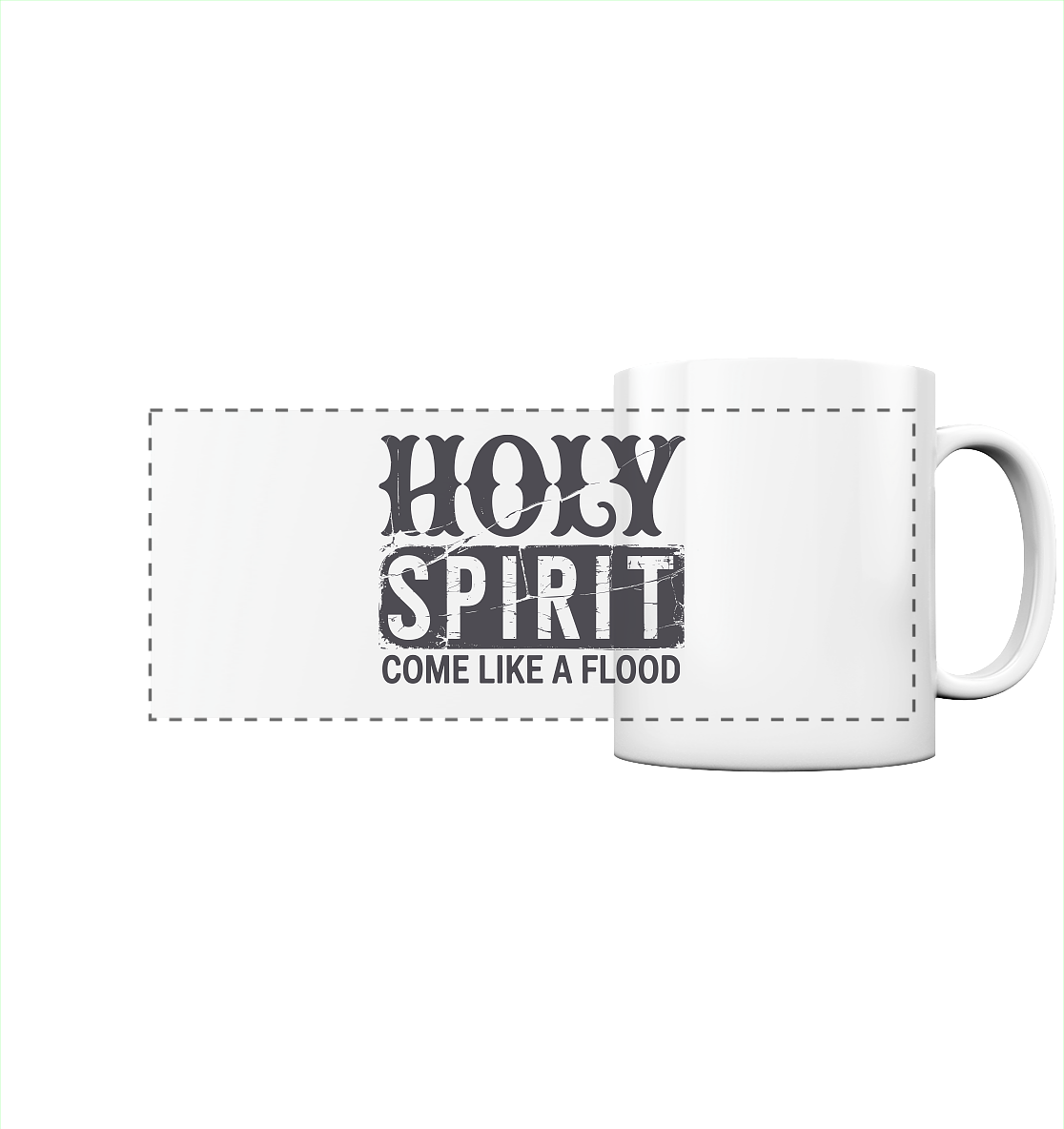 Holy Spirit, Come Like a Flood – Erfüllt von Gottes Gegenwart | Christliches Geschenk - Panorama Tasse