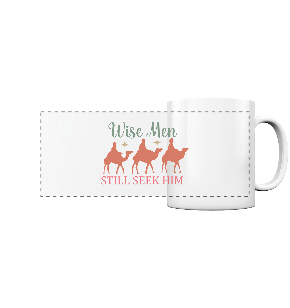Weise Männer suchen ihn noch immer | Christliches Design mit den 3 Weisen - Panorama Tasse